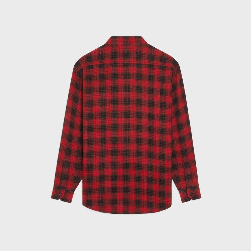 Kosele Celine Loose In Checked Vlna Červené Čierne | CL-592158