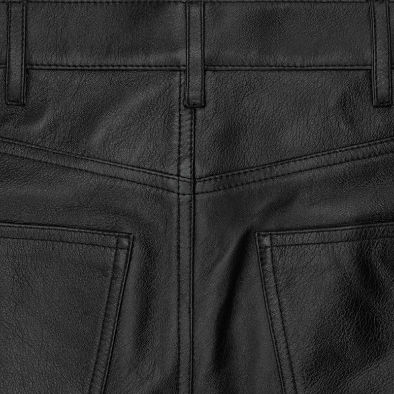 Leather Celine Second Skin Jeans In Soft Čierne | CL-592607