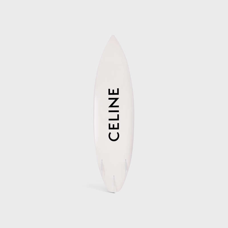 Lifestyle Celine Shortboard With Celine Black Logo In Resin And Fiberglass Biele Čierne | CL-591681