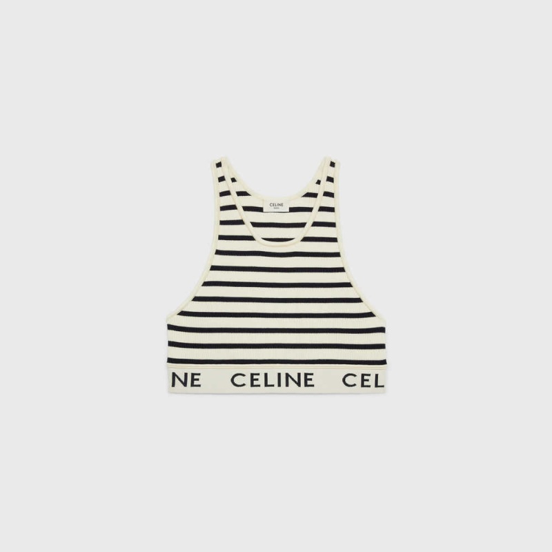 Mikiny Celine Mesh Sports Bra Krém Námornícka Modrá | CL-592809