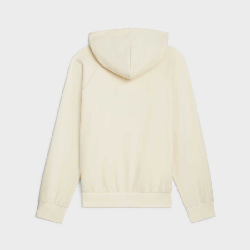 Mikiny Celine Paris 70 S Hoodie In Bavlnene And Cashmere Biele Námornícka Modrá | CL-592807