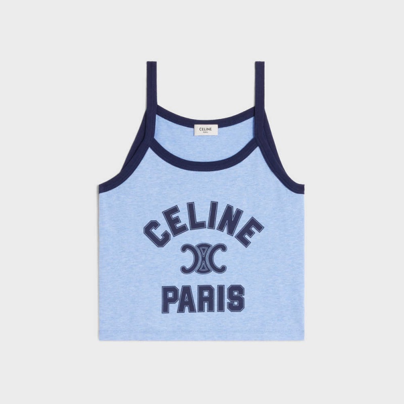 Mikiny Celine Paris Tank In Bavlnene Jersey Modre Námornícka Modrá | CL-592796