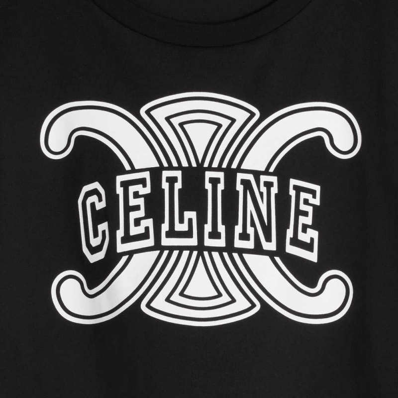 Mikiny Celine Triomphe In Bavlnene Jersey Čierne Biele | CL-592792