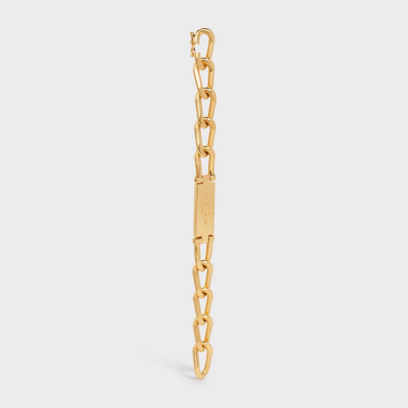 Naramky Celine 16 Rue Vivienne Gourmette In Brass With Gold Finish Zlate | CL-592212