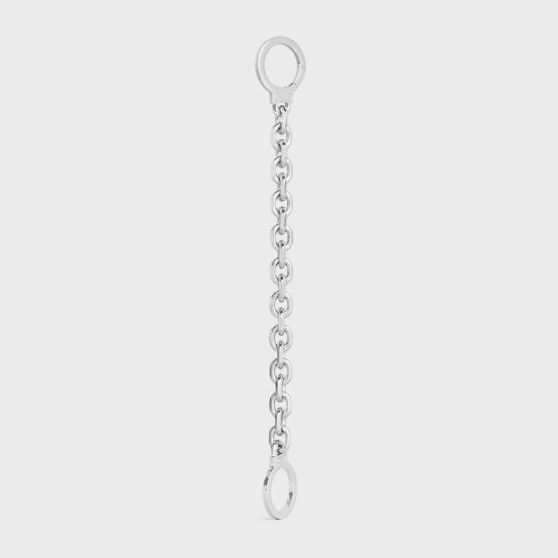 Naramky Celine ChaîNe Triomphe Golden Handcuff In Sterling Silver With Rhodium Finish Strieborne | CL-591657