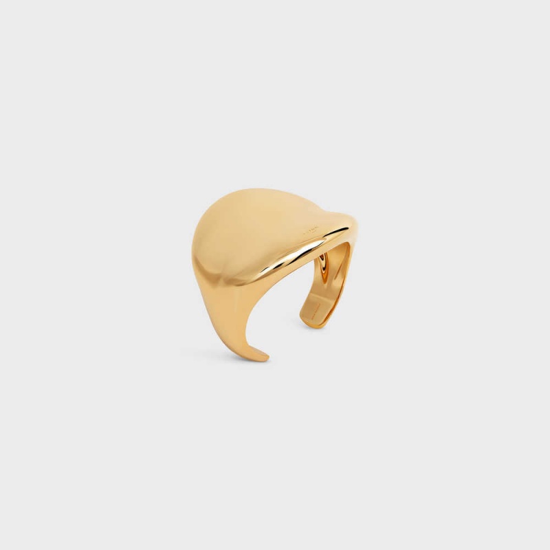 Naramky Celine Formes Abstraites Cosmos Cuff In Brass With Gold Finish Zlate | CL-592226