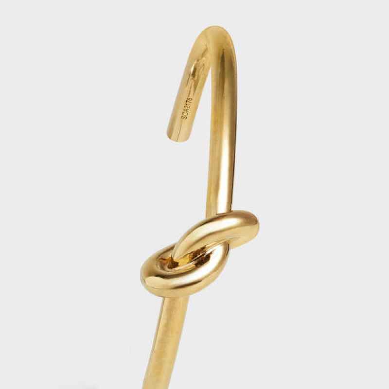 Naramky Celine Knot Extra-thin In Brass With Gold Finish Zlate | CL-592231