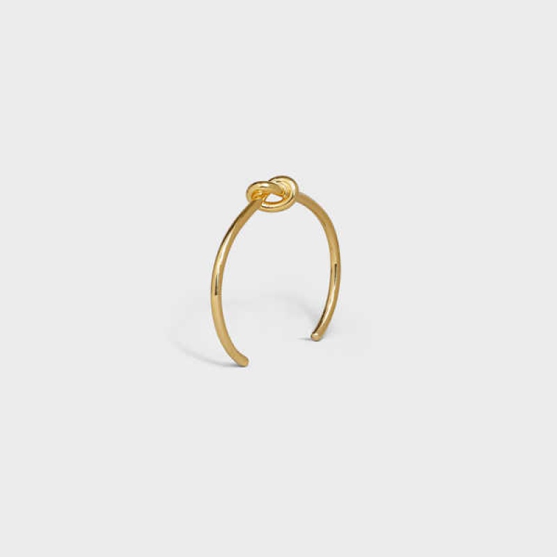 Naramky Celine Knot Extra-thin In Brass With Gold Finish Zlate | CL-592231