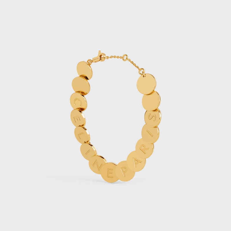 Naramky Celine Pastilles In Brass With Gold Finish Zlate | CL-592217