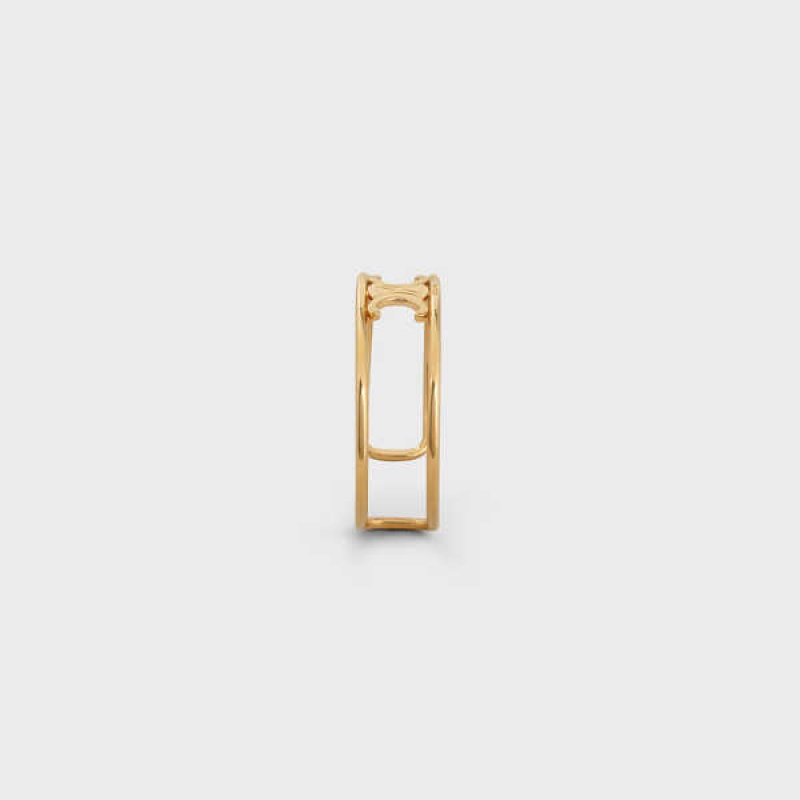 Naramky Celine Triomphe Cuff In Brass With Gold Finish Zlate | CL-592230