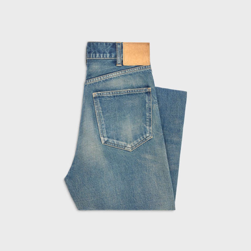 Nohavice Celine Kurt Jeans In Trailove Wash Denim Modre Svetlomodrá | CL-592049