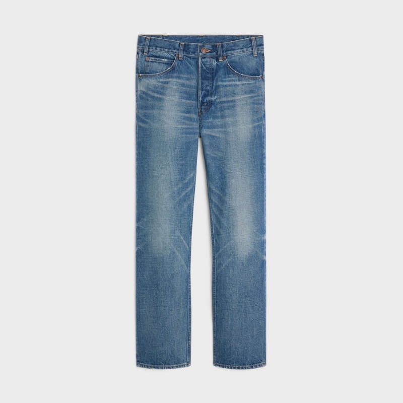 Nohavice Celine Kurt Jeans In Union Wash Denim Modre Svetlomodrá | CL-592050