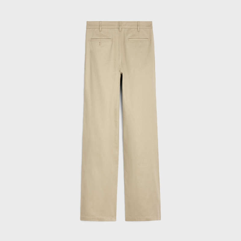 Nohavice Celine Rovno Chinos In Bavlnene Twill Modre Svetlomodrá | CL-592064