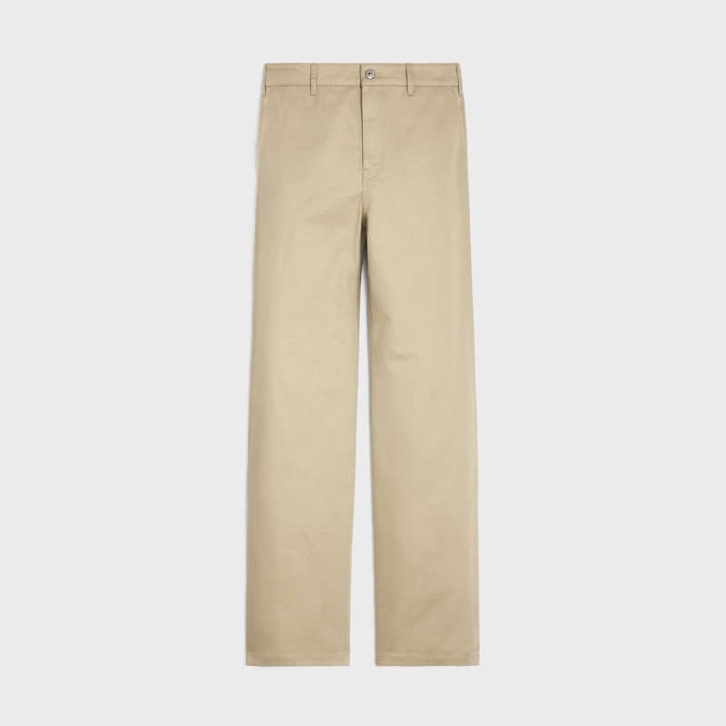 Nohavice Celine Rovno Chinos In Bavlnene Twill Modre Svetlomodrá | CL-592064