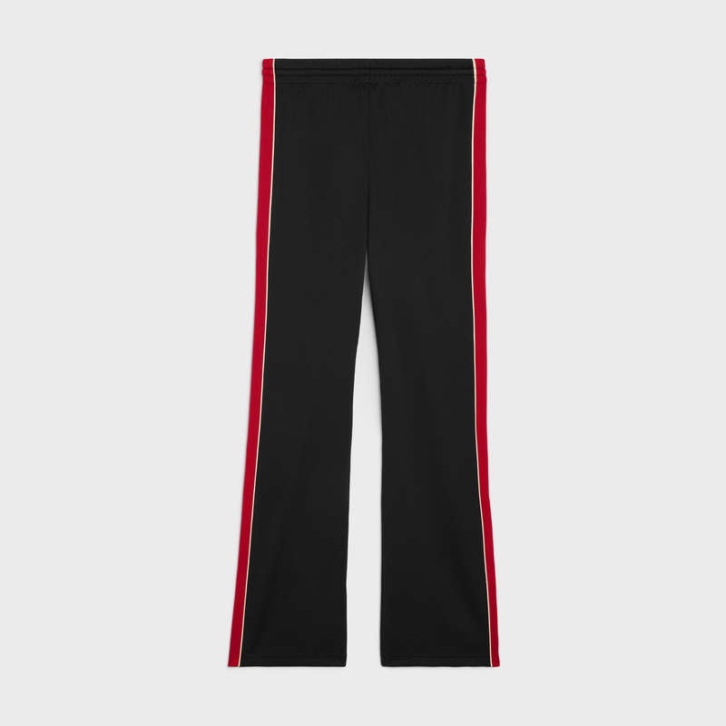 Nohavice Celine Tracksuit In Double Face Jersey Čierne Červené | CL-592035