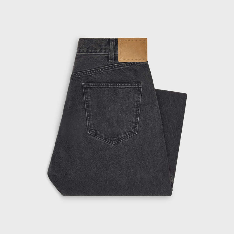 Nohavice Celine Wesley Jeans In Charcoal Wash Denim Siva Modre Svetlomodrá | CL-592052