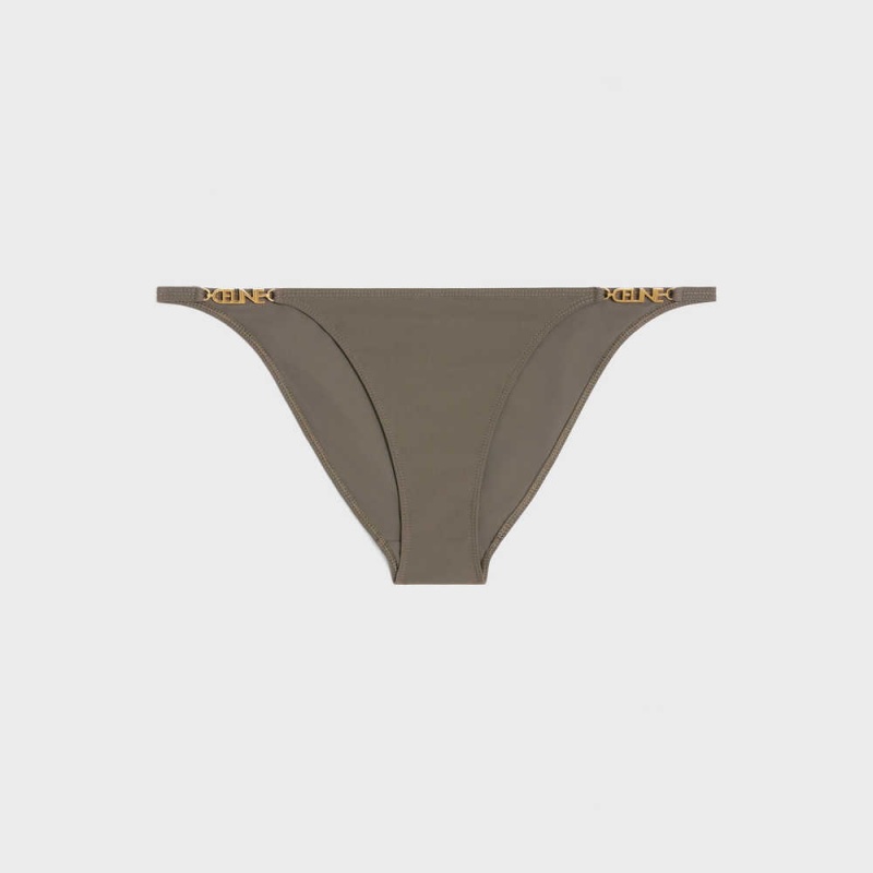 Plavky Celine Bottom In Matte Jersey Olivovo Zelená | CL-592768