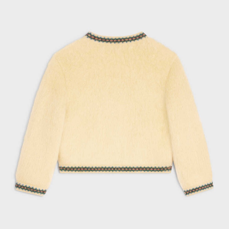 Pleteniny Celine Cardigan In Mohair Žlté | CL-592702