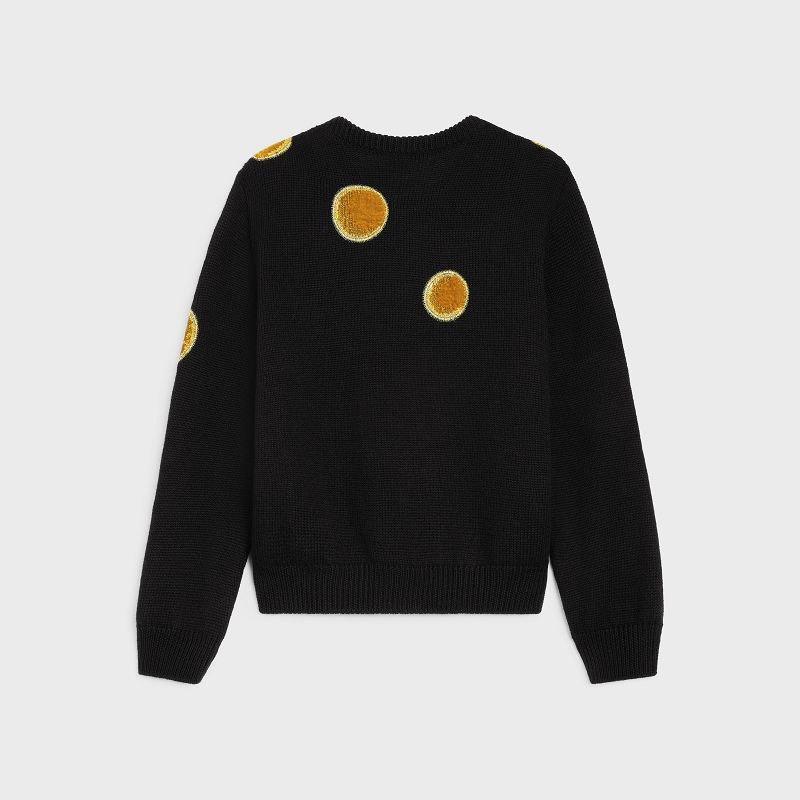 Pleteniny Celine Crew Neck In Velvet Vlna Čierne | CL-592089