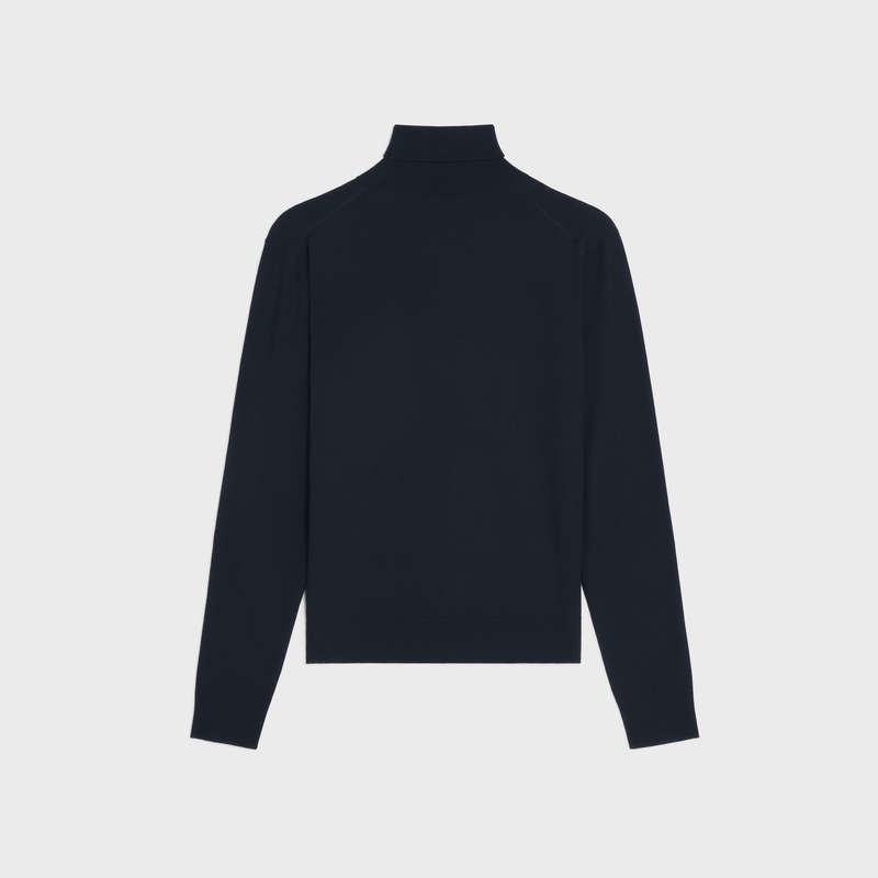 Pleteniny Celine Turtleneck In Iconic Merinos Čierne | CL-592106