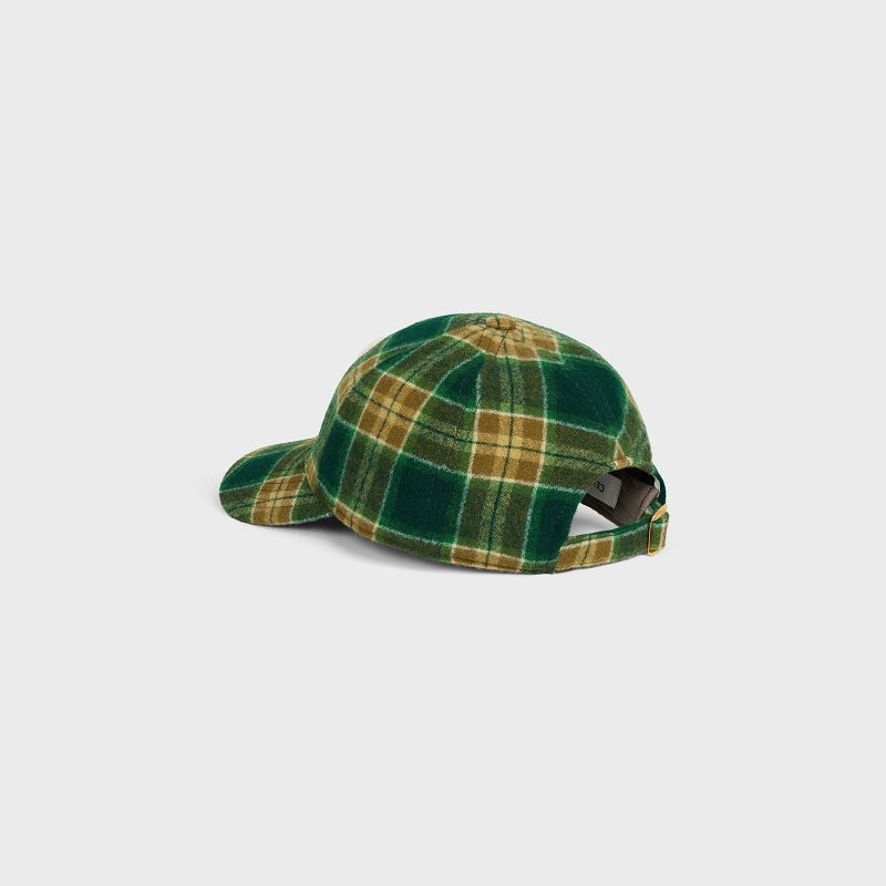 Siltovka Celine Initial Snapback In Checked Vlna Viacfarebný | CL-591698