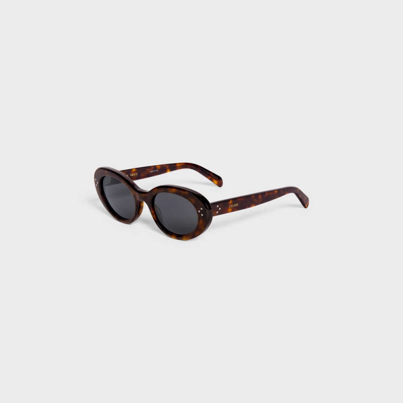 Slnecne Okuliare Celine Cat Eye S193 In Acetate Hnede | CL-592422