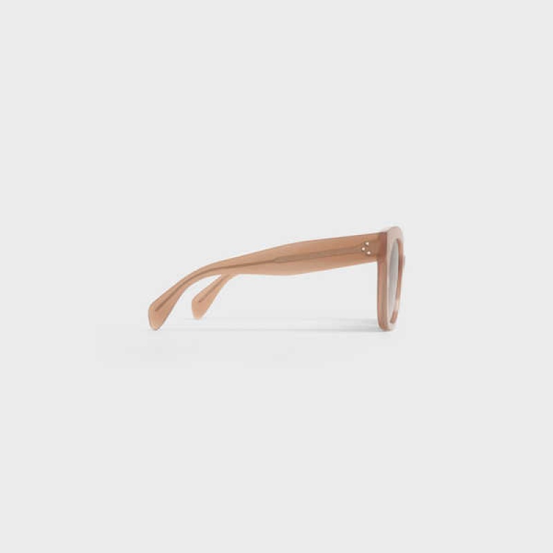 Slnecne Okuliare Celine Oversized S002 In Acetate Krém | CL-592439