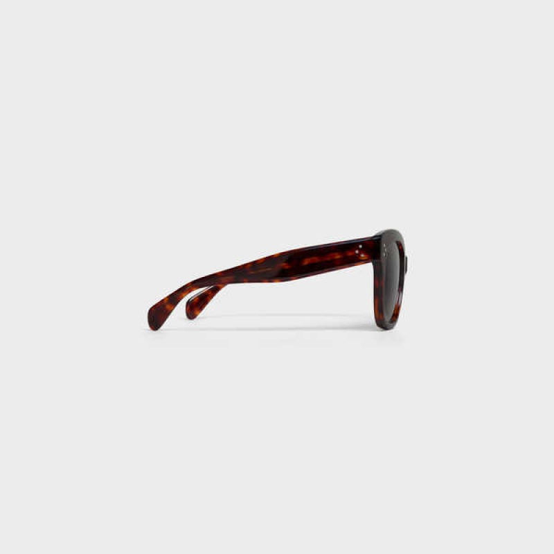 Slnecne Okuliare Celine Oversized S002 In Acetate With Polarized Lenses Červené | CL-592437