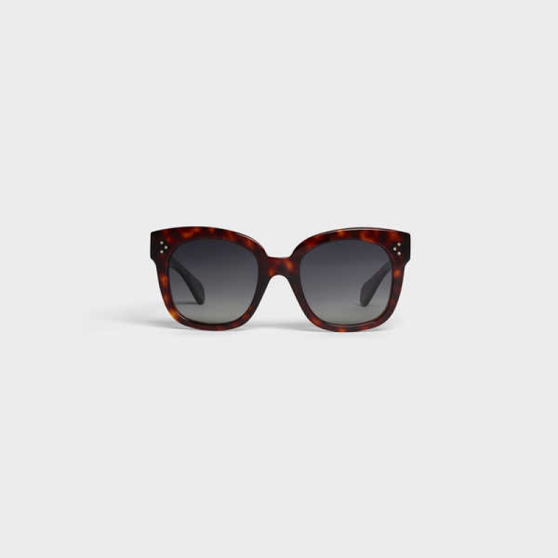 Slnecne Okuliare Celine Oversized S002 In Acetate With Polarized Lenses Červené | CL-592437