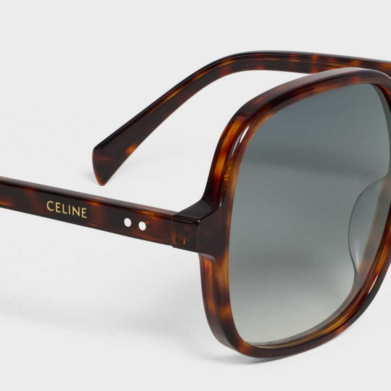 Slnecne Okuliare Celine Oversized S244 In Acetate Červené | CL-592435