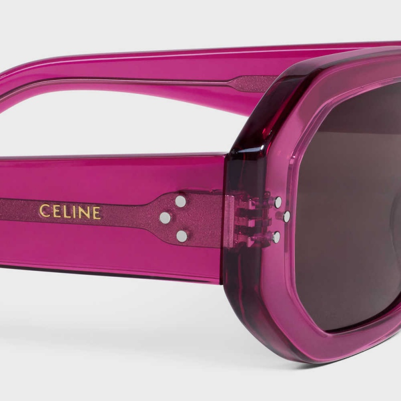 Slnecne Okuliare Celine Square S255 In Acetate Ruzove | CL-592403