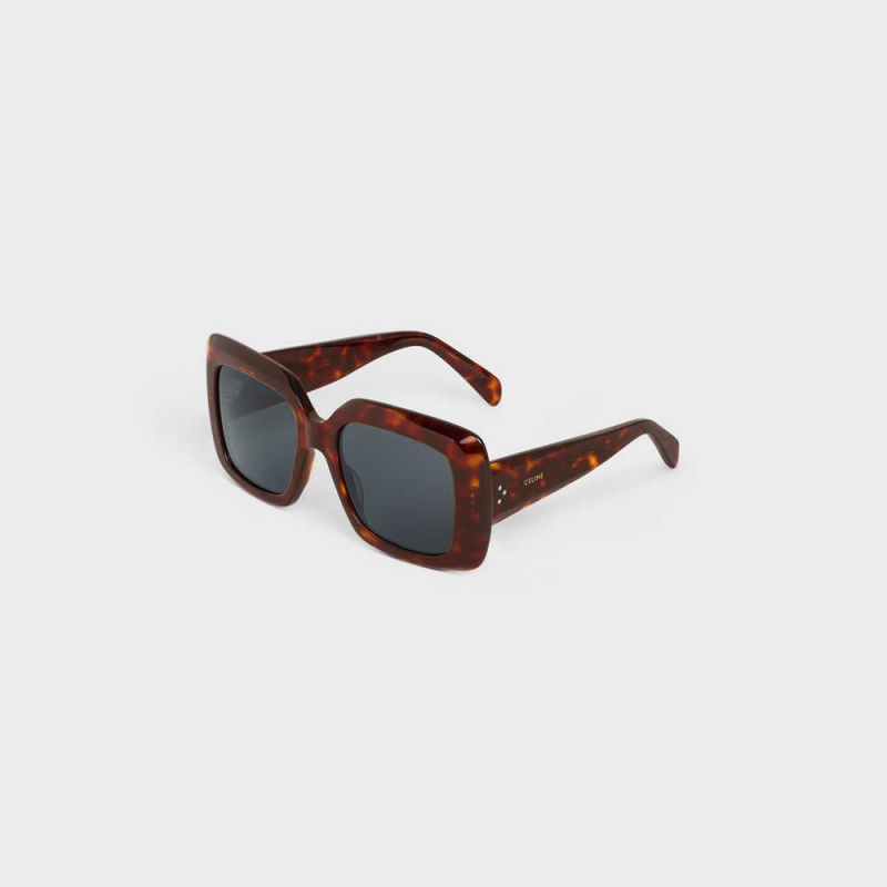 Slnecne Okuliare Celine Square S263 In Acetate Hnede | CL-592376