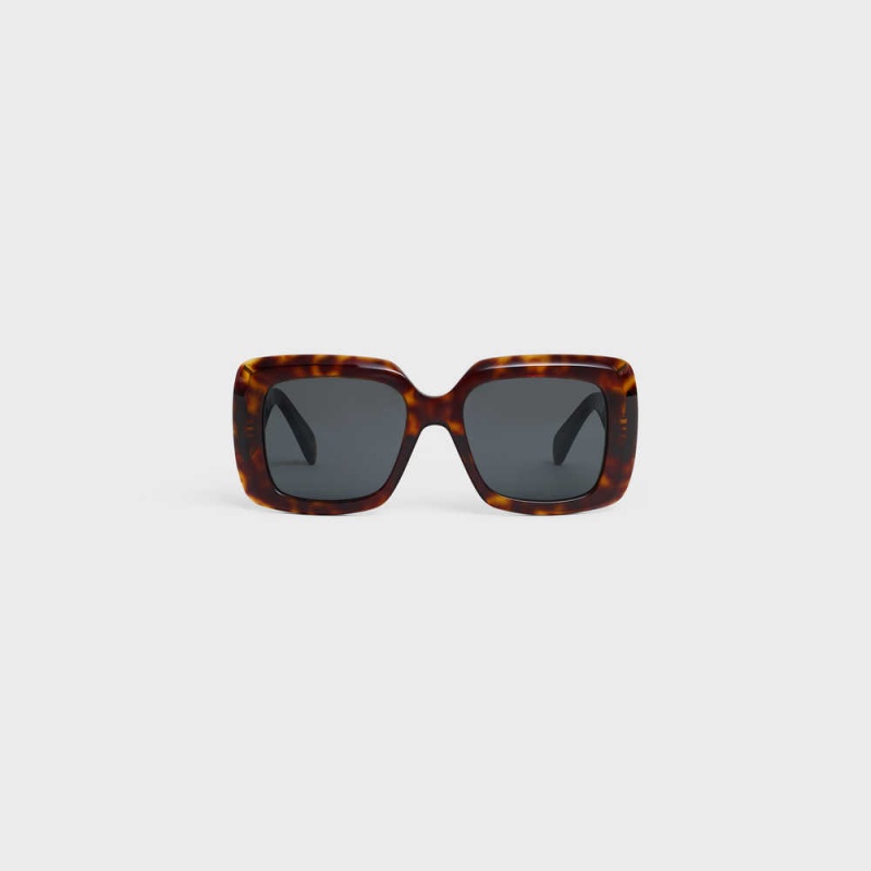 Slnecne Okuliare Celine Square S263 In Acetate Hnede | CL-592376