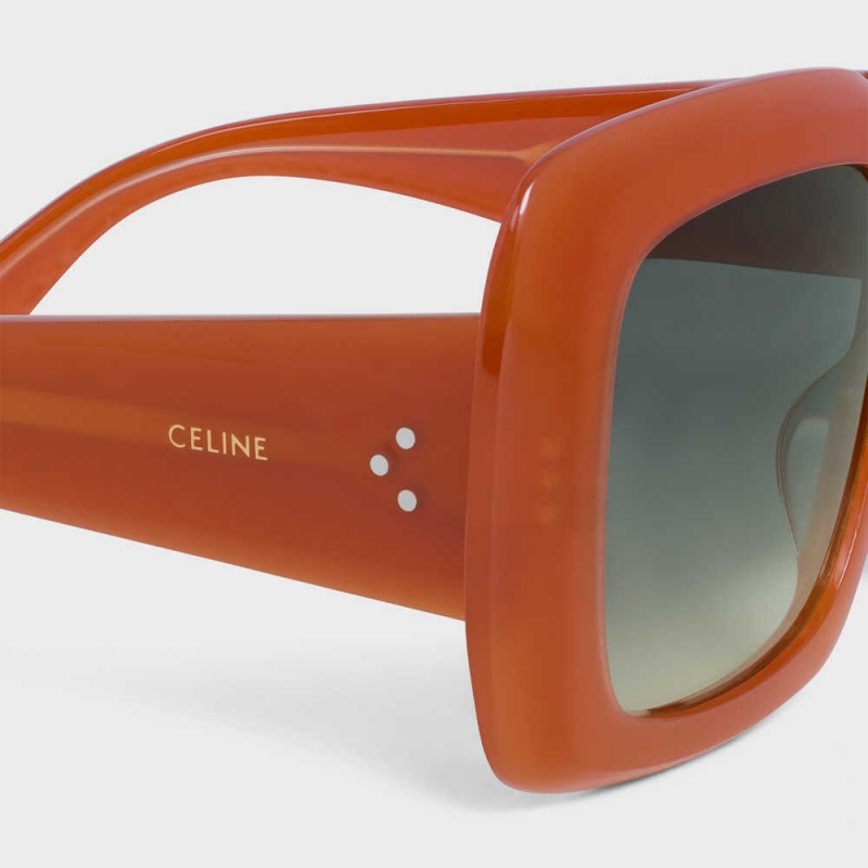 Slnecne Okuliare Celine Square S263 In Acetate Červené | CL-592375