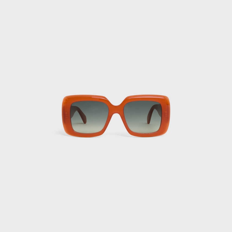 Slnecne Okuliare Celine Square S263 In Acetate Červené | CL-592375