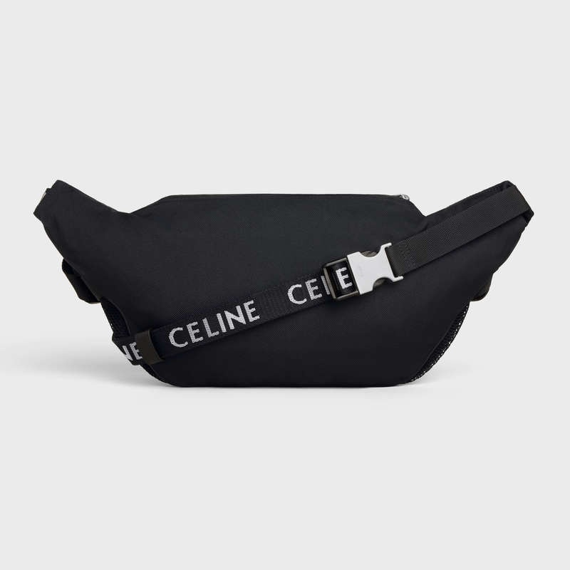 Taška Cez Rameno Celine Bag Treking In Nylon With Celine Print Čierne | CL-591848