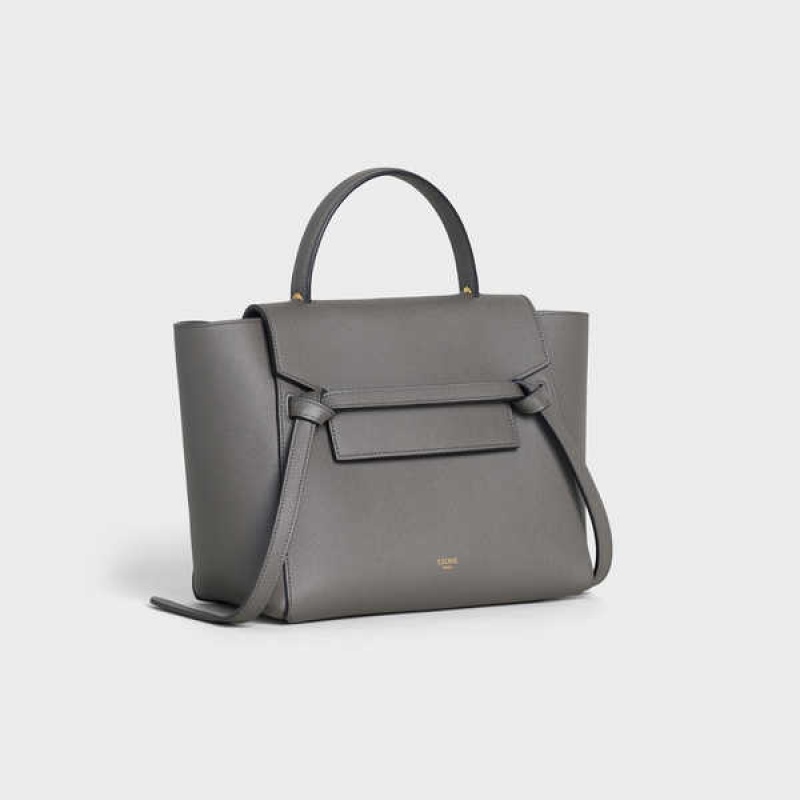 Taška Na Opasok Celine Micro In Grained Calfskin Siva | CL-593062