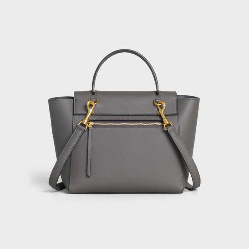 Taška Na Opasok Celine Micro In Grained Calfskin Siva | CL-593062