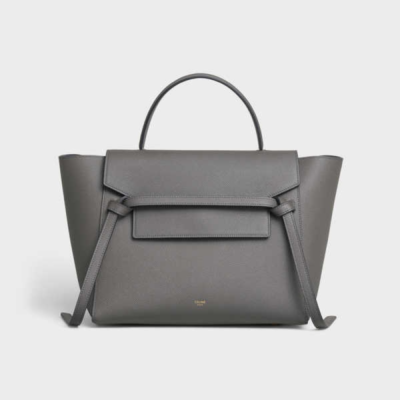 Taška Na Opasok Celine Mini In Grained Calfskin Siva | CL-593065