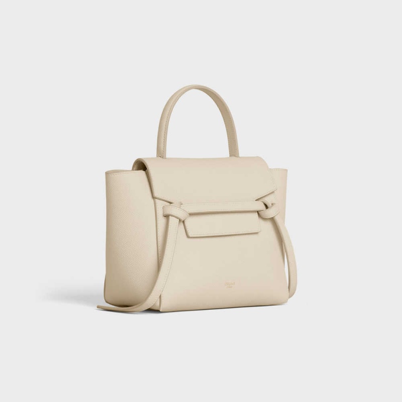 Taška Na Opasok Celine Nano In Grained Calfskin Béžové | CL-593059