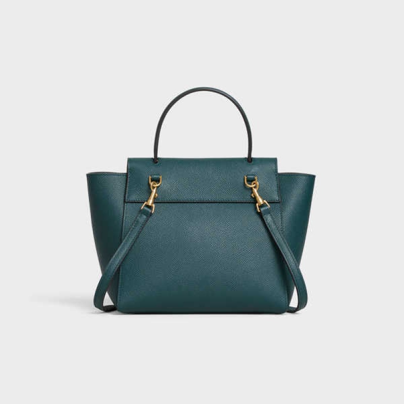 Taška Na Opasok Celine Nano In Grained Calfskin Tyrkysové | CL-593056