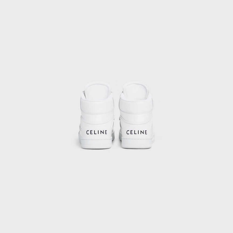 Tenisky Celine C01 Z Trainer High In Calfskin Biele | CL-592541