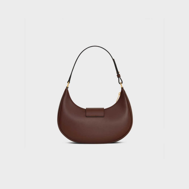 Triomphe Celine Ava Soft Bag In Smooth Calfskin Hnede | CL-593173