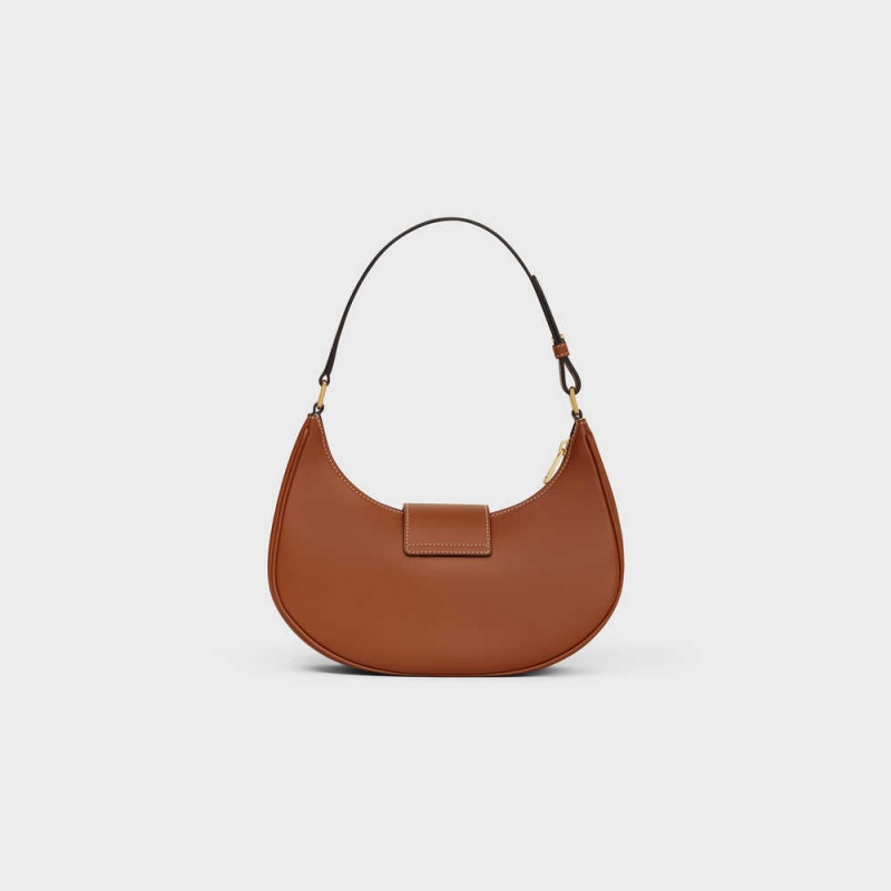 Triomphe Celine Ava Soft Bag In Smooth Calfskin Hnede | CL-593172