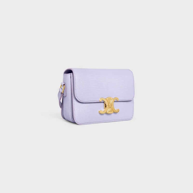 Triomphe Celine Teen Bag In Lizard Svetlo Lavendel | CL-593216