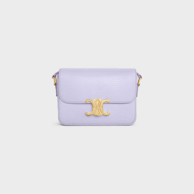 Triomphe Celine Teen Bag In Lizard Svetlo Lavendel | CL-593216