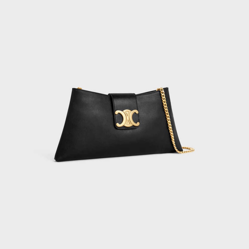 Triomphe Celine Wiltern Clutch Soft In Smooth Calfskin Čierne | CL-593175