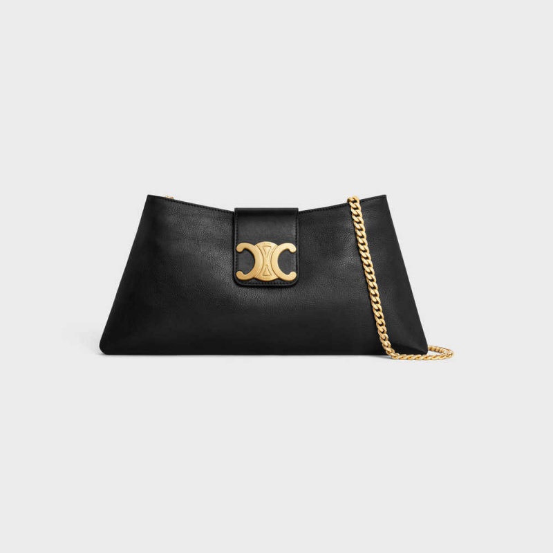 Triomphe Celine Wiltern Clutch Soft In Smooth Calfskin Čierne | CL-593175