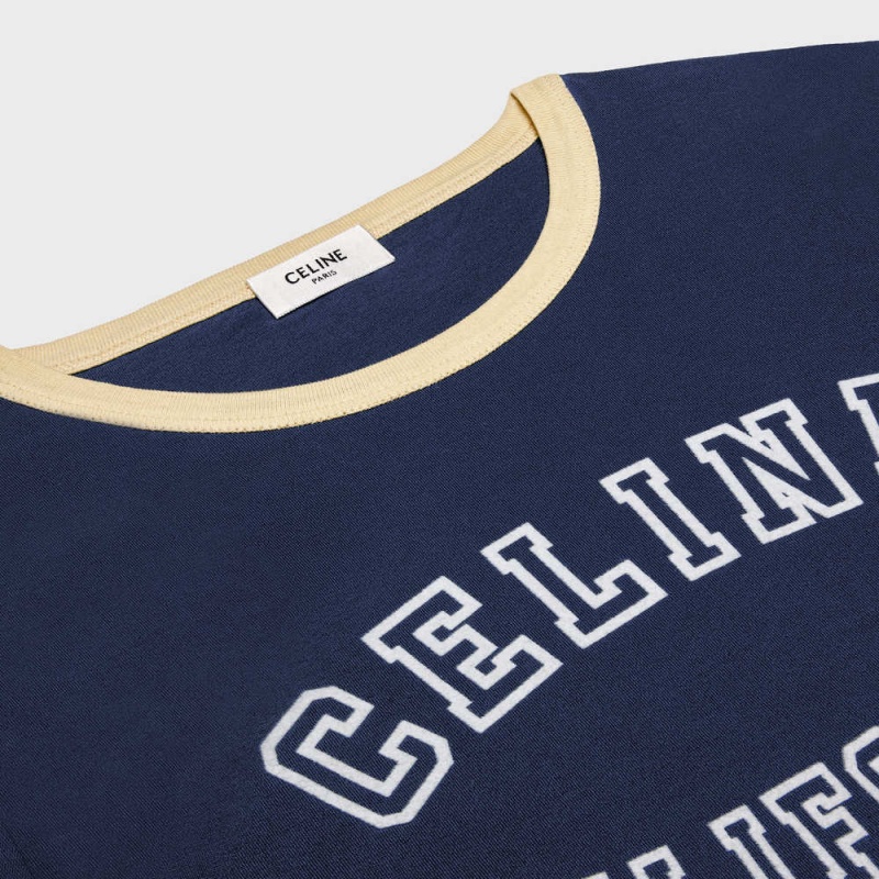 T-shirt Celine California 70 S In Bavlnene Jersey Citrón | CL-592775