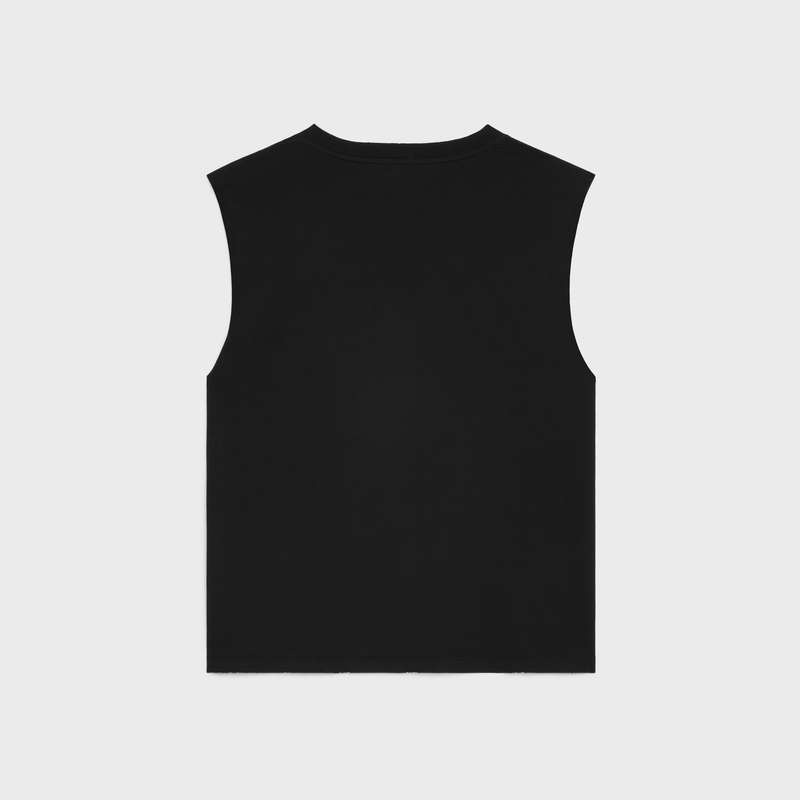 T-shirt Celine Everything Special Tank In Bavlnene Čierne Biele | CL-592122